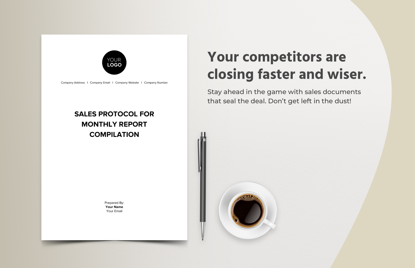 Sales Protocol for Monthly Report Compilation Template