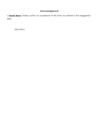 Free Accounting Engagement Letter Template to Edit Online
