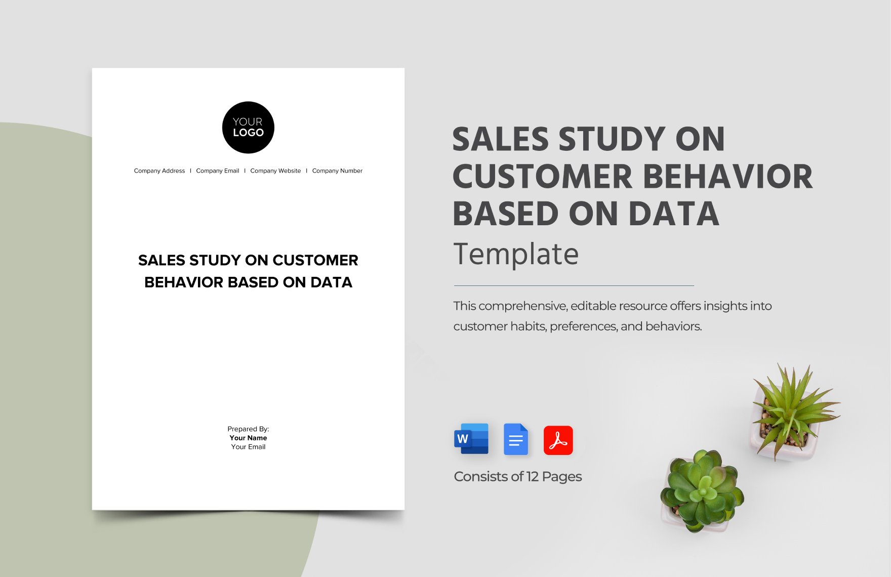 Sales Study on Customer Behavior Based on Data Template