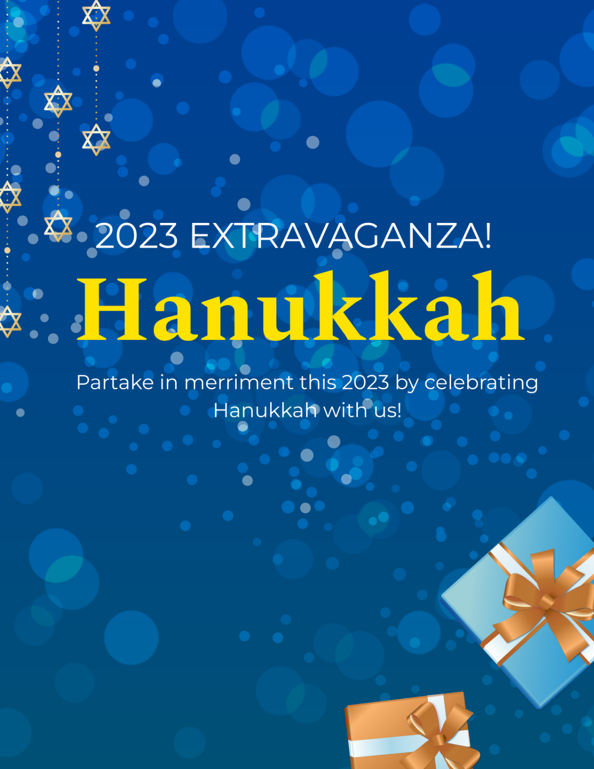 Free Hanukkah 2023 Flyer Template
