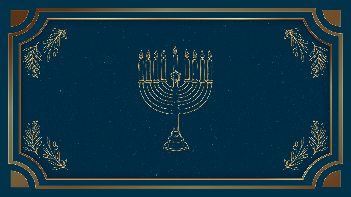 Free Elegant Hanukkah Background Template
