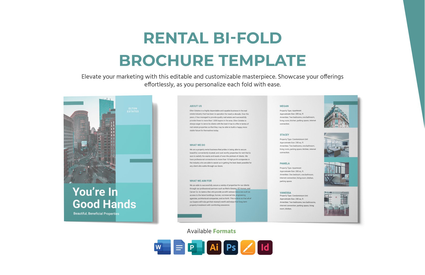 Rental Bi-fold Brochure Template
