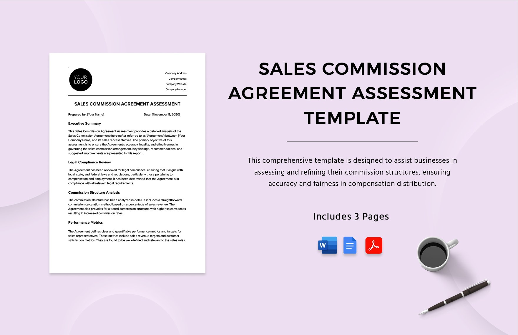 Sales Commission Agreement Assessment Template
