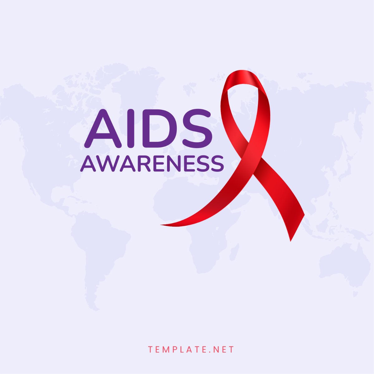 AIDs Awareness Logo Template