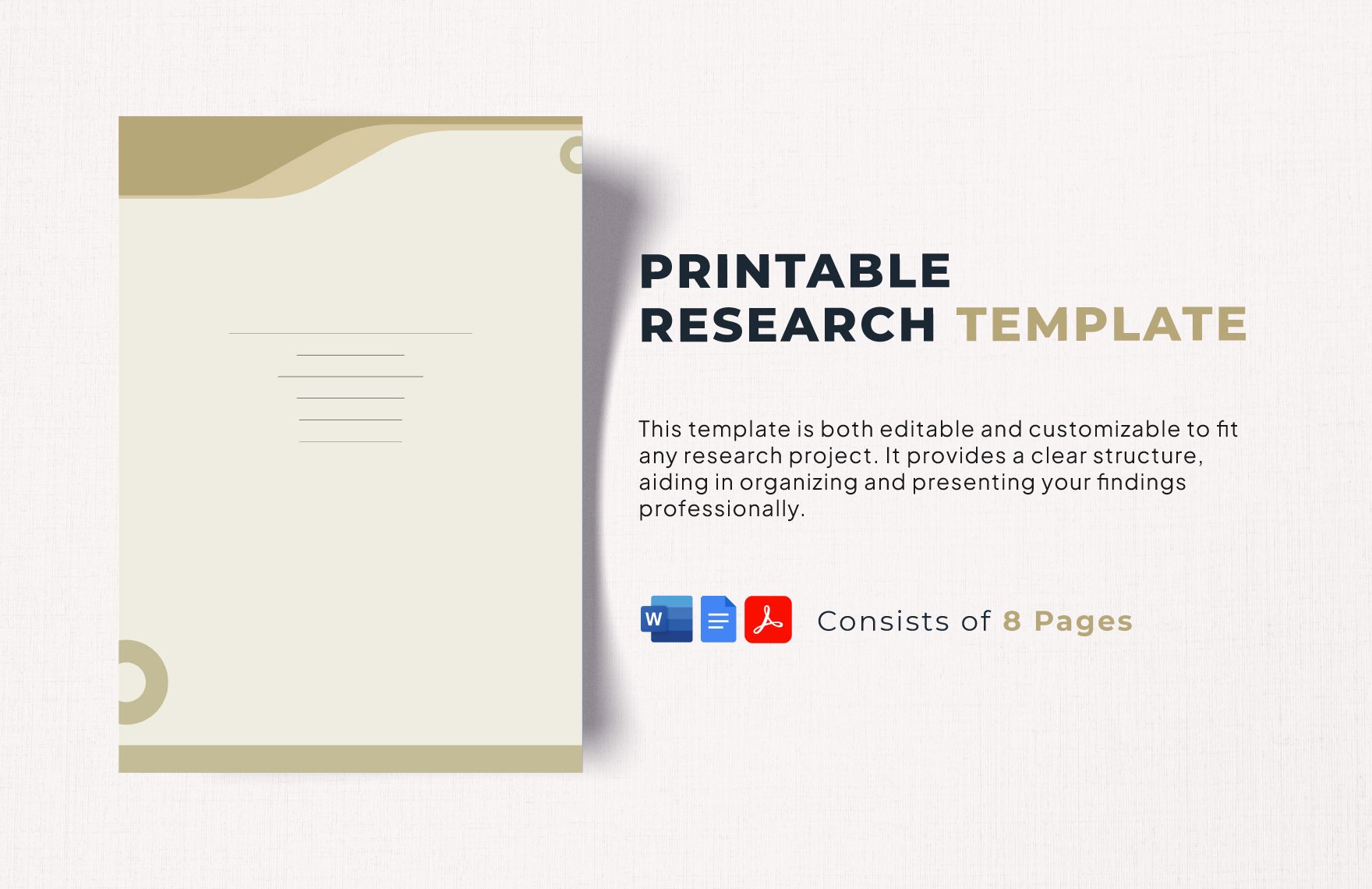 Printable Research Template