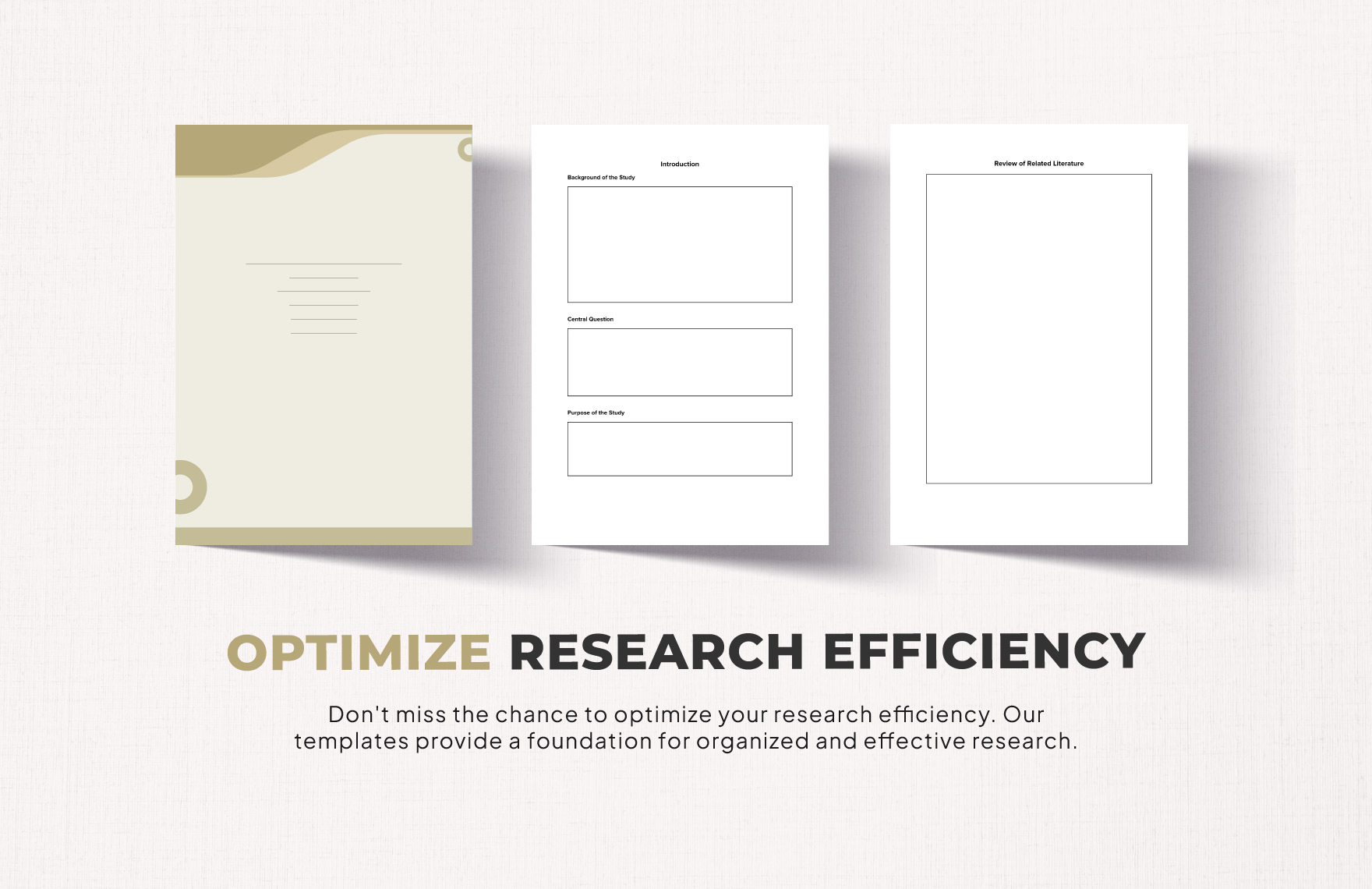 Printable Research Template