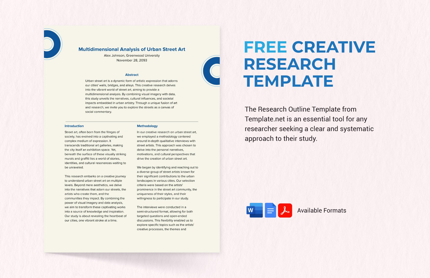 Free Creative Research Template
