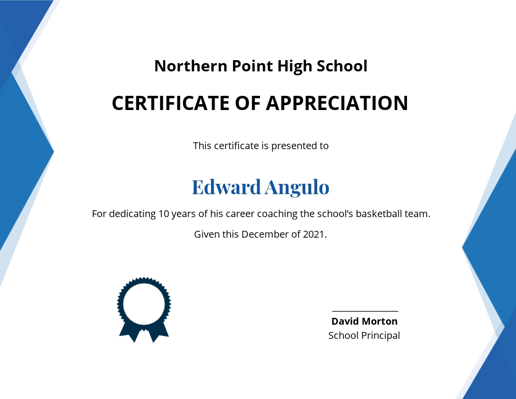 Coaching Appreciation Certificate Template [Free PDF] - Word (DOC