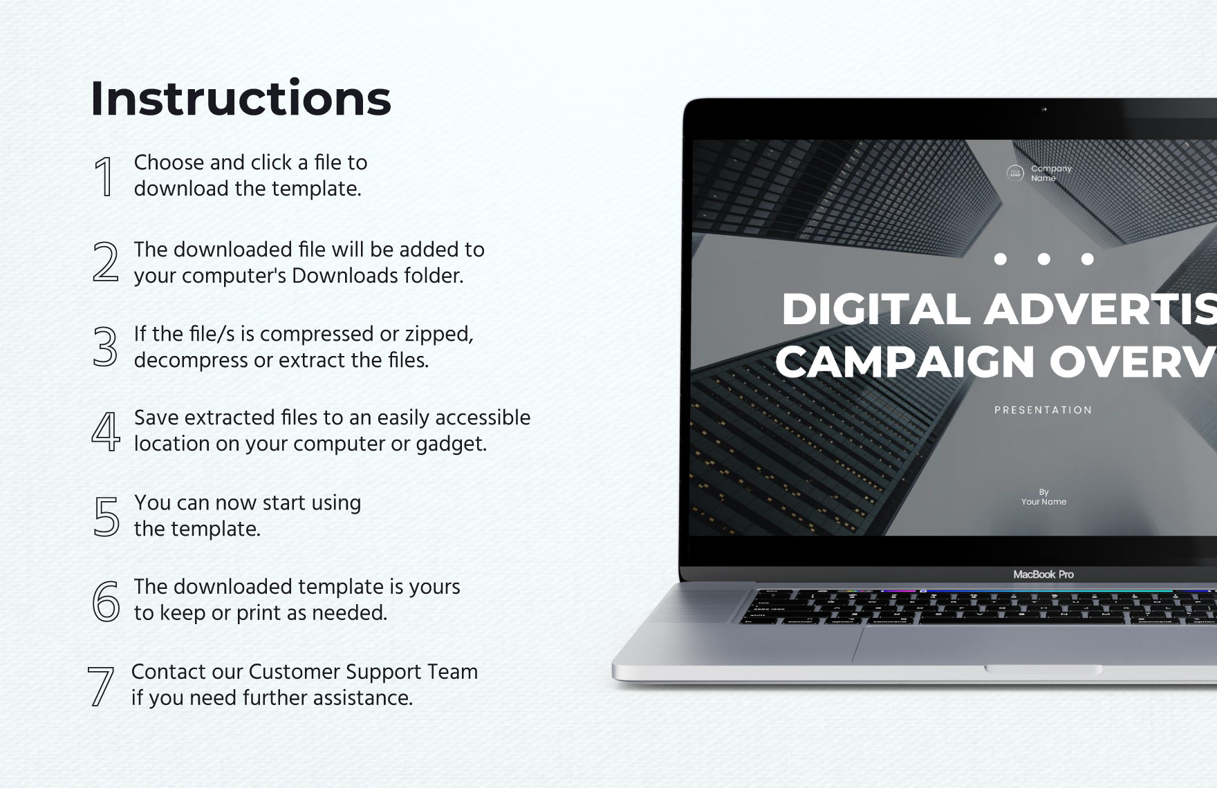 Digital Advertising Campaign Overview Presentation  Template