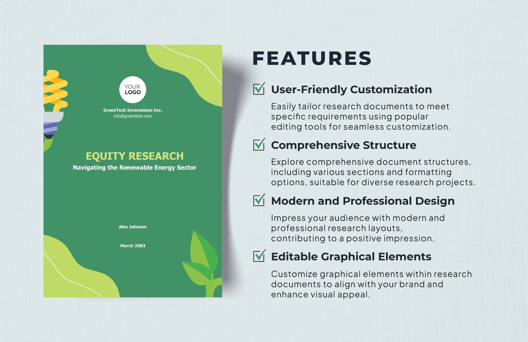 Equity Research Template