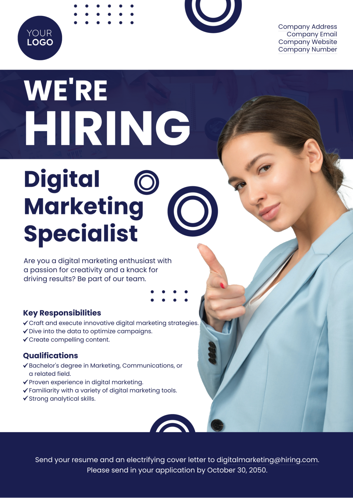 Digital Marketing Specialist Job Ad Template