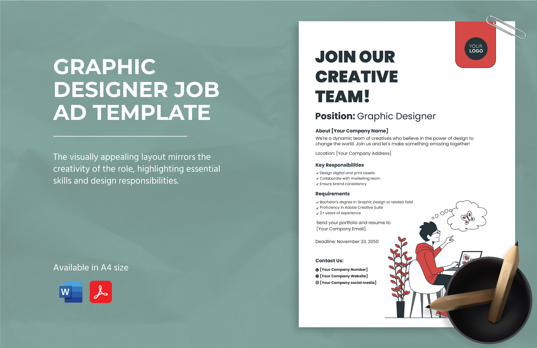 Graphic Designer Job Ad Template Download In Word Pdf Template Net