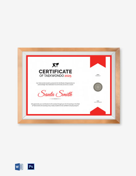 taekwondo-coach-appreciation-certificate