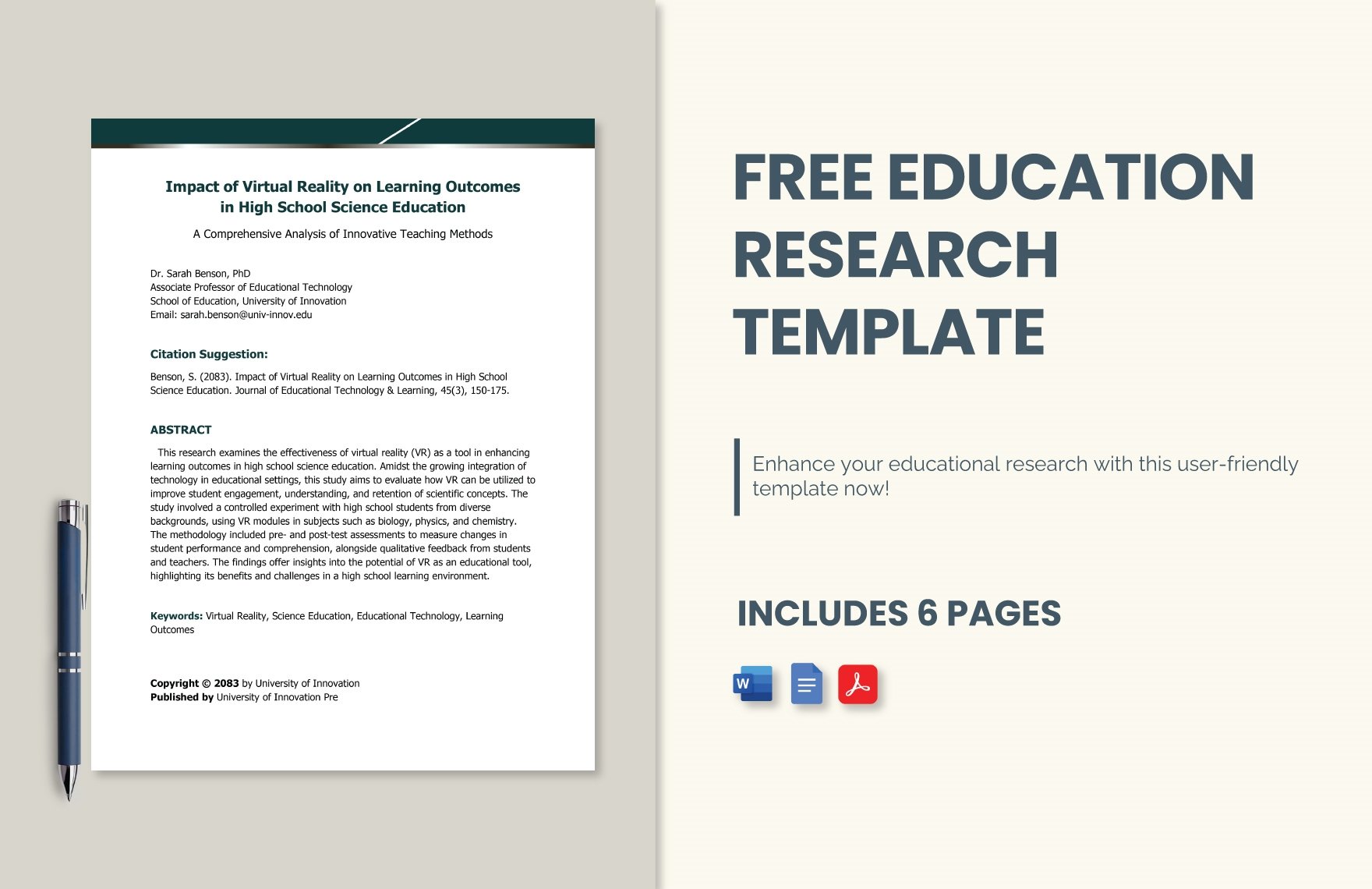 Education Research Template