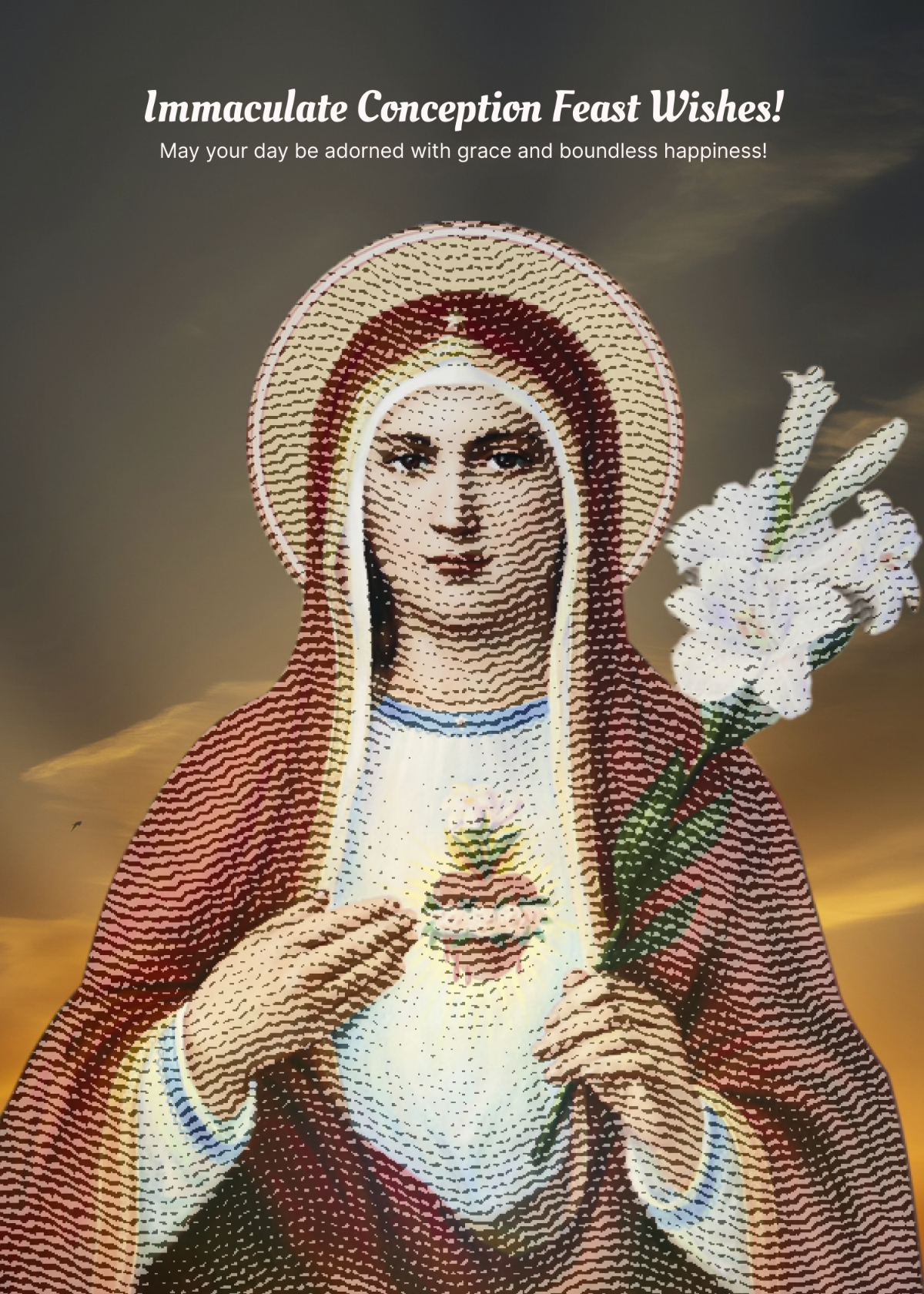 Free Feast of the Immaculate Conception Wishes Template