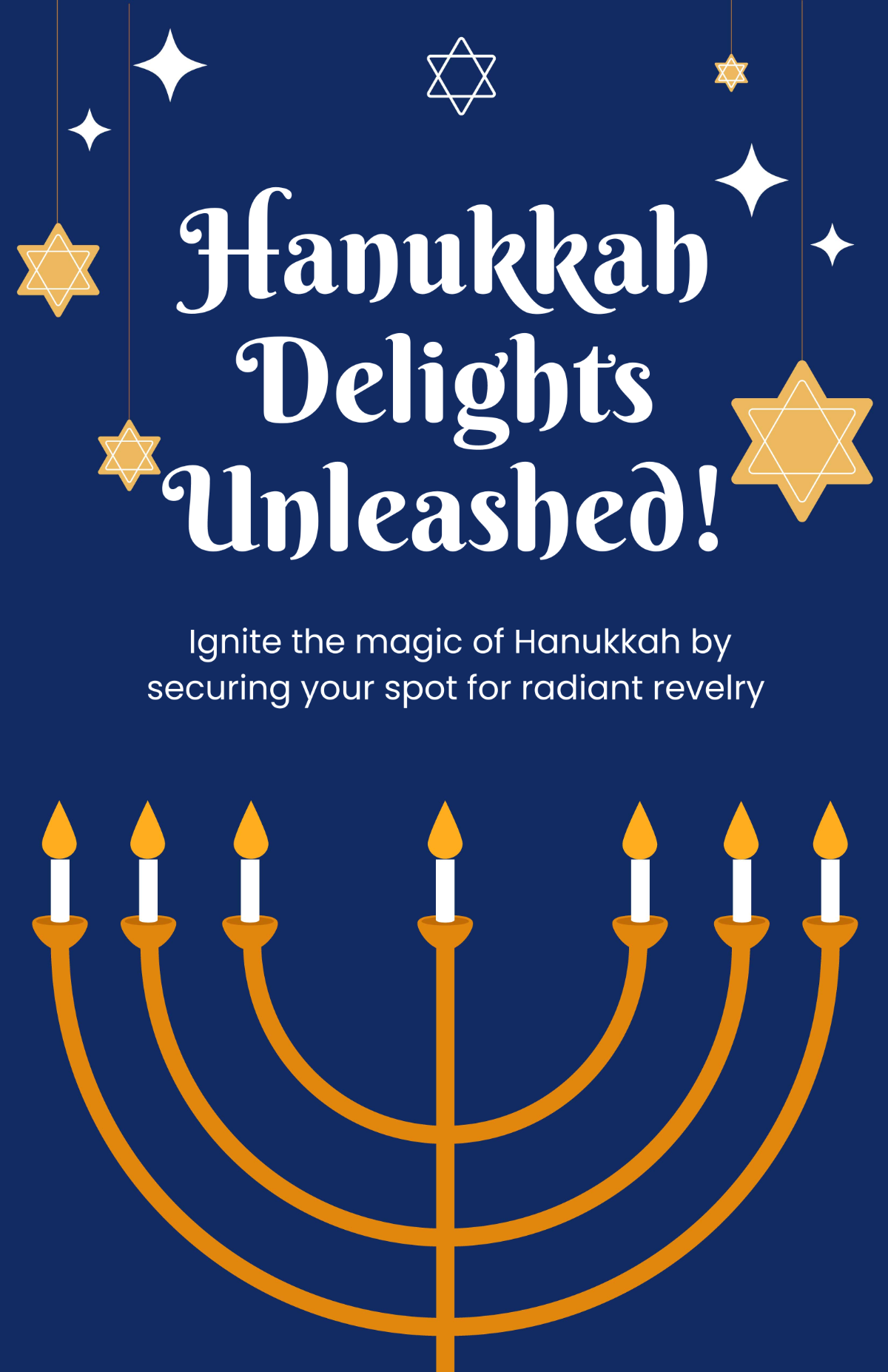 Hanukkah Poster Design Template