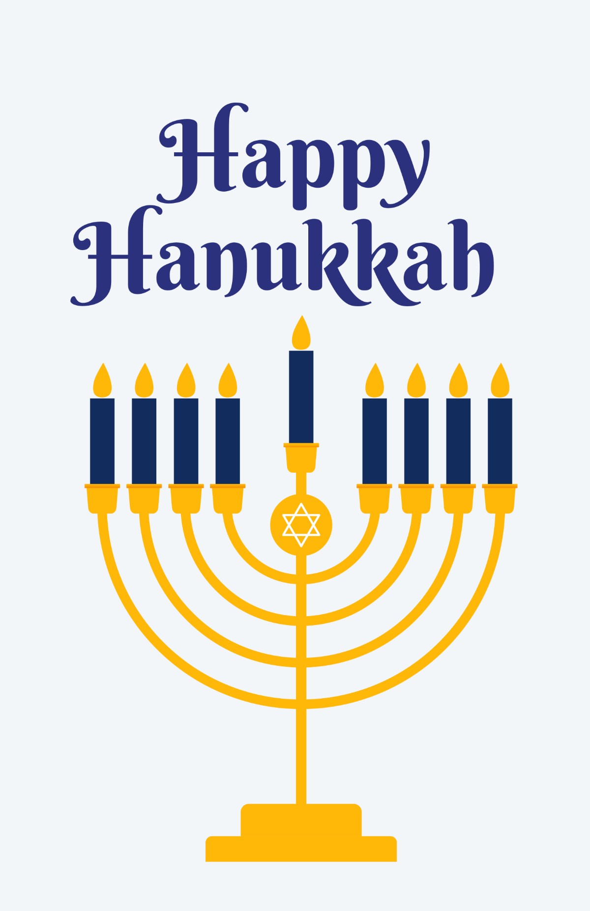 Hanukkah Candle Poster