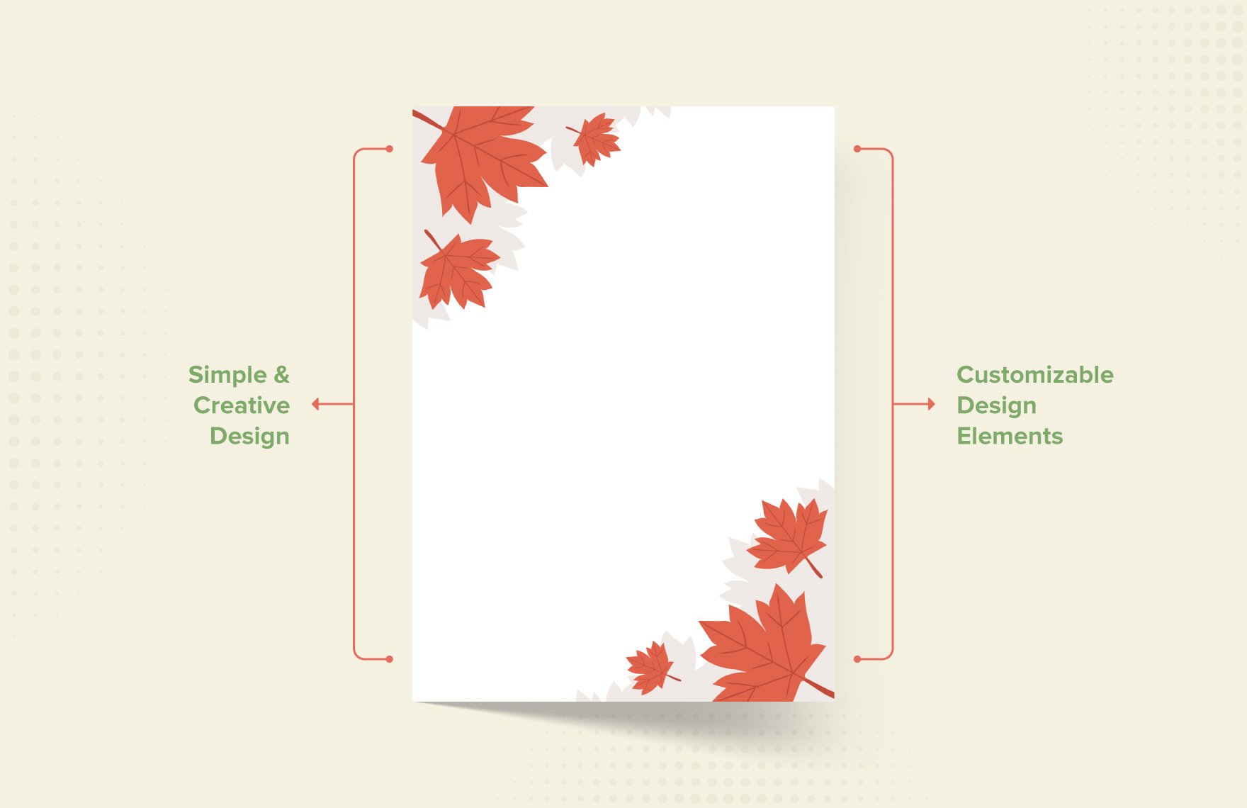 Fall Page Border Template