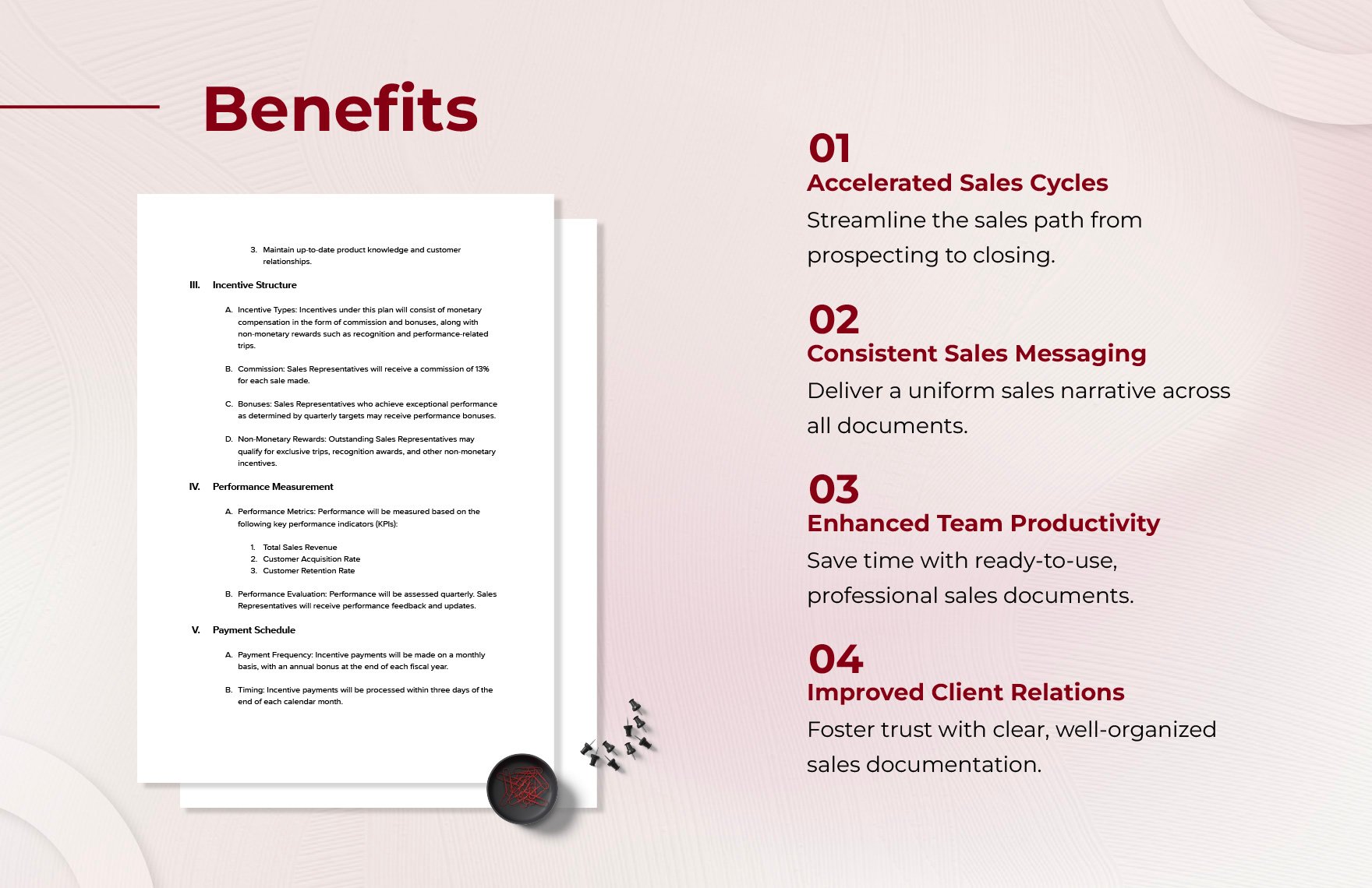 Sales Incentive Plan Contract Template
