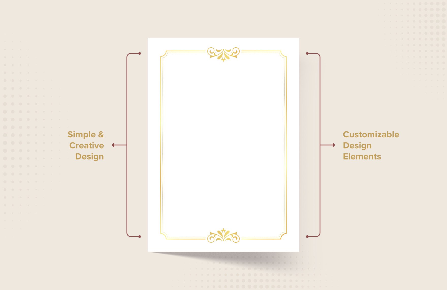 Golden Page Border Template