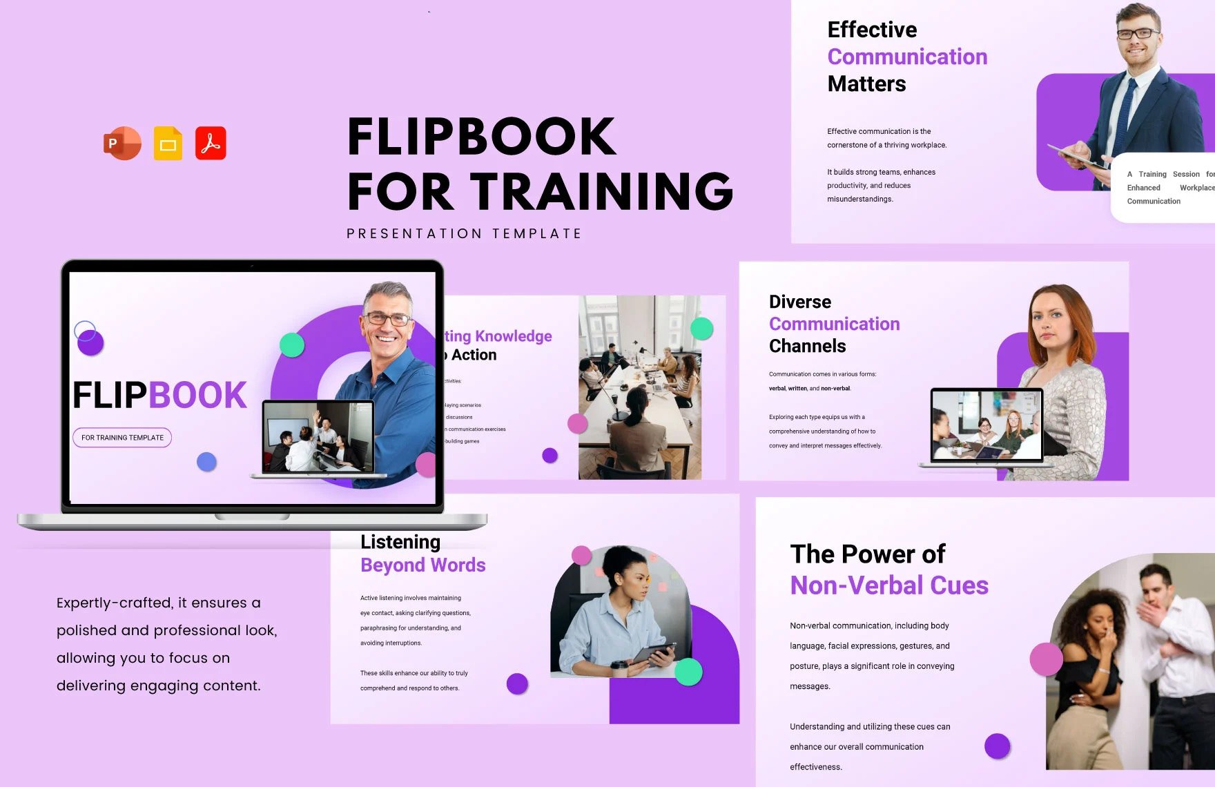 Flipbook for Training Template in PDF, PowerPoint, Google Slides