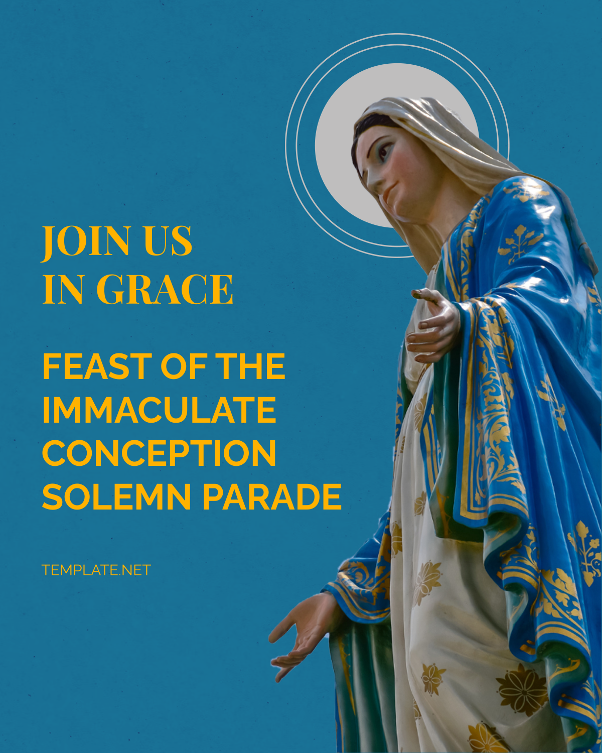 Feast of the Immaculate Conception Facebook Post Template