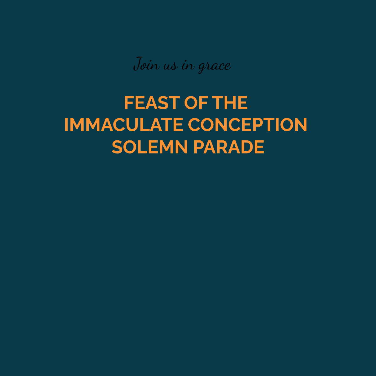 Feast of the Immaculate Conception Instagram Post