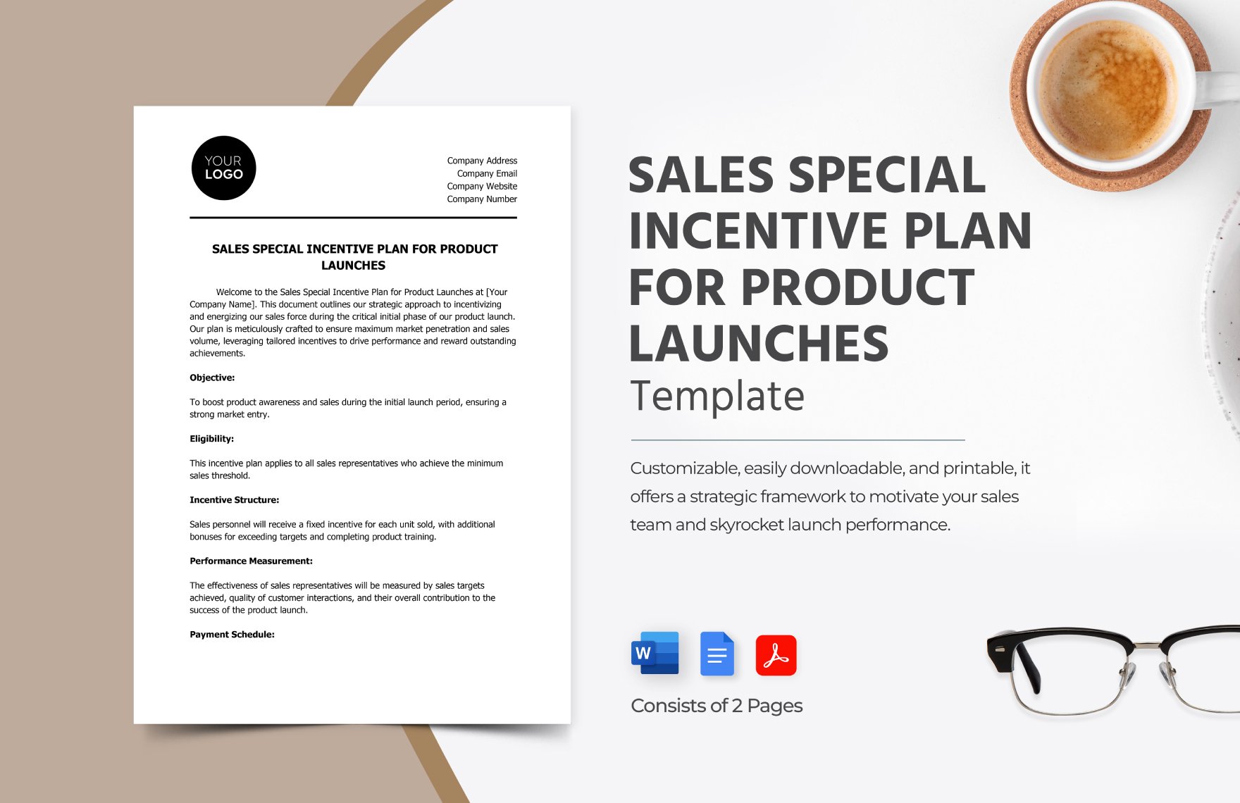 Sales Special Incentive Plan for Product Launches Template