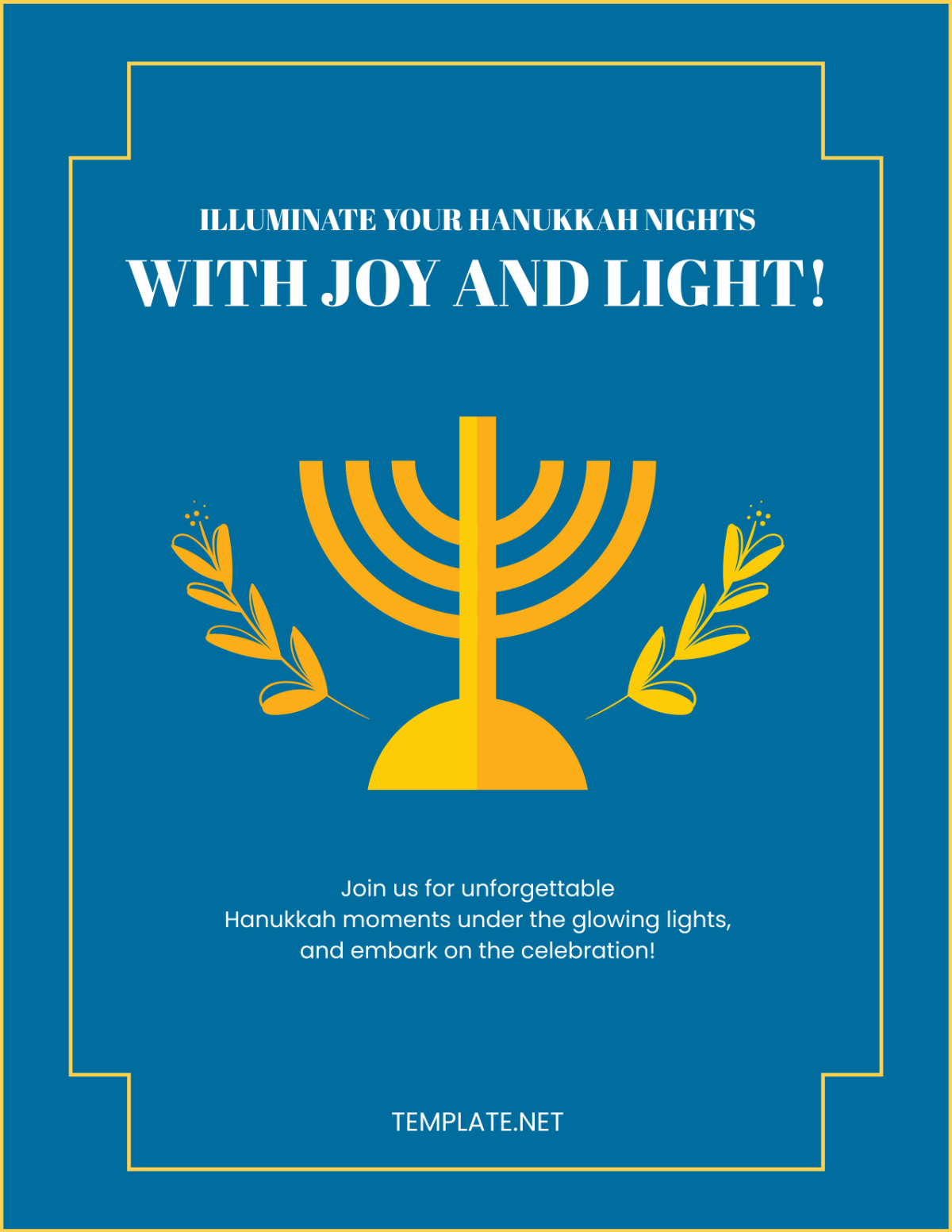 Free Printable Hanukkah Flyer Template