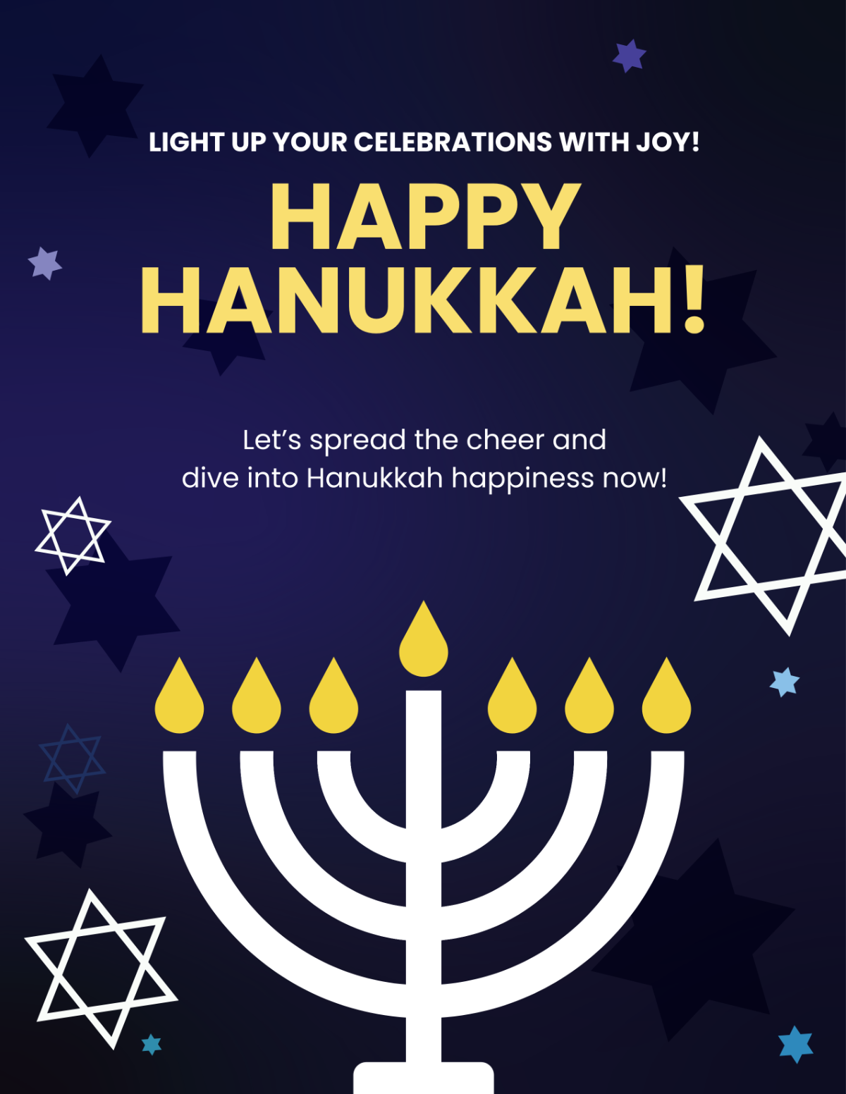 Happy Hanukkah Flyer