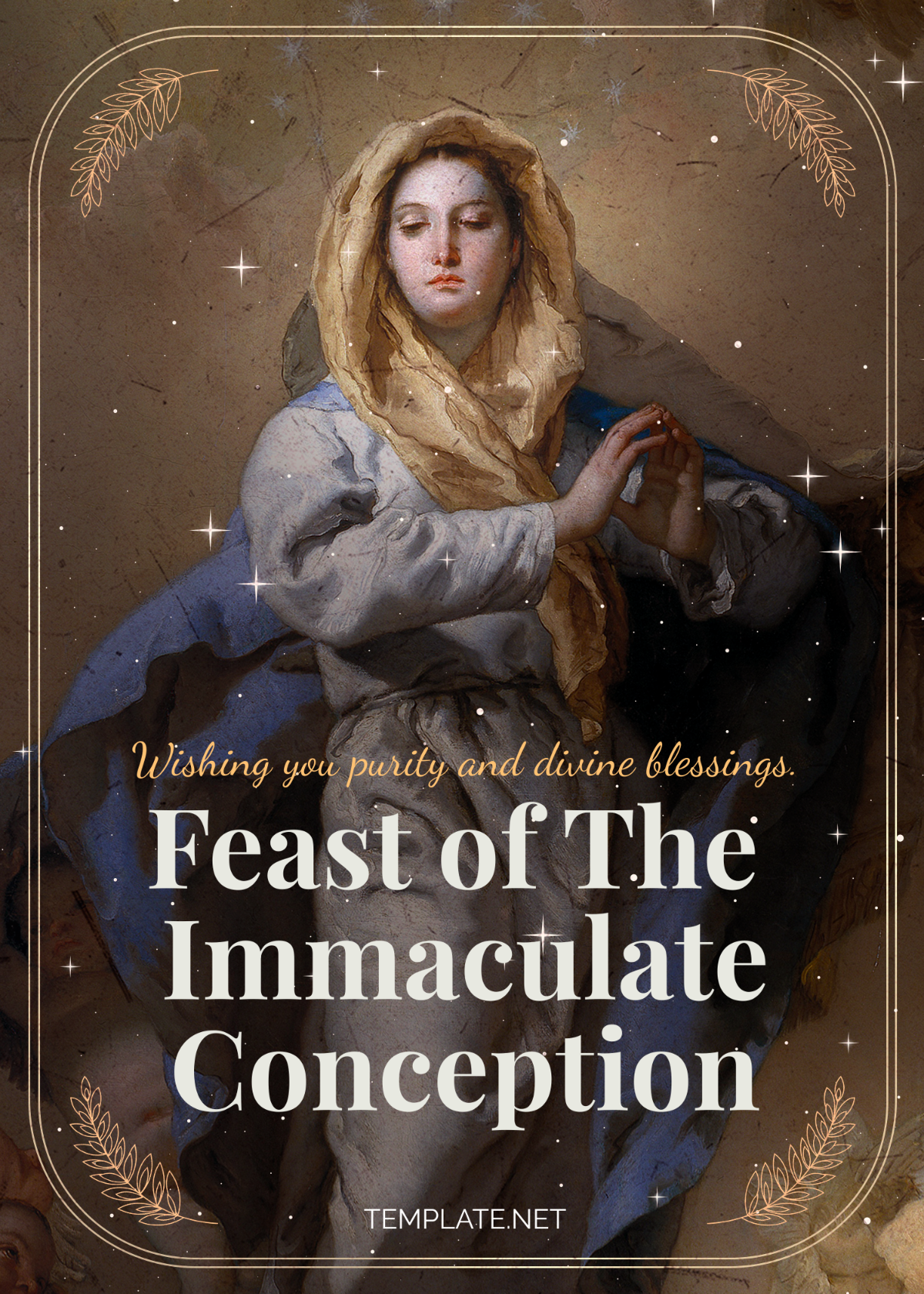 Feast of the Immaculate Conception Wishes Template
