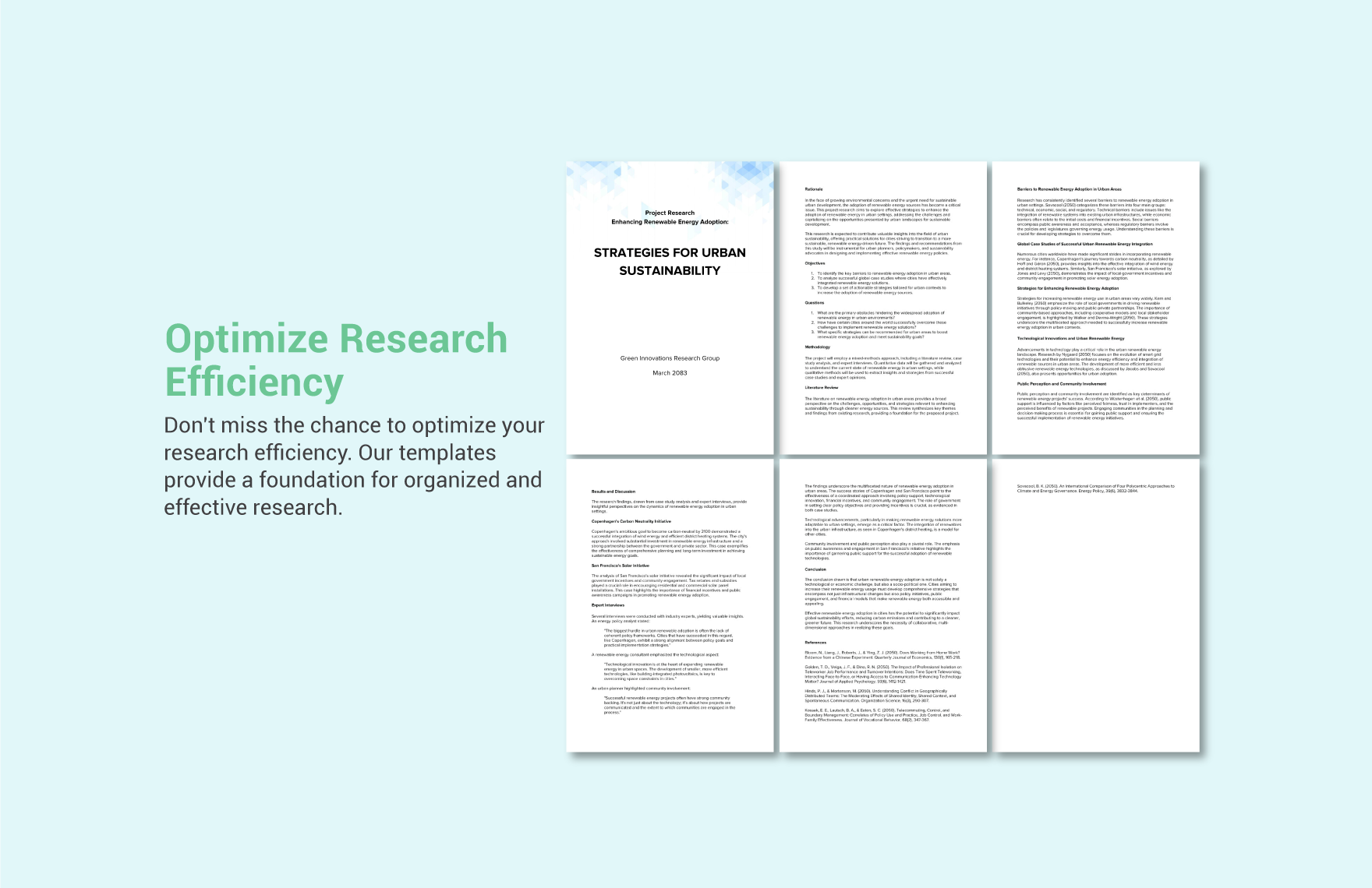 Project Research Template