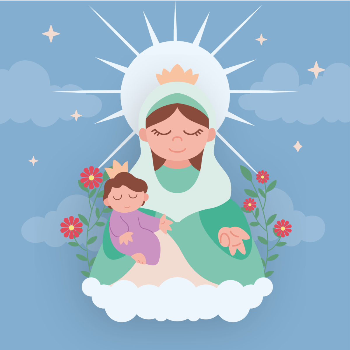 Feast of Immaculate Conception Clipart
