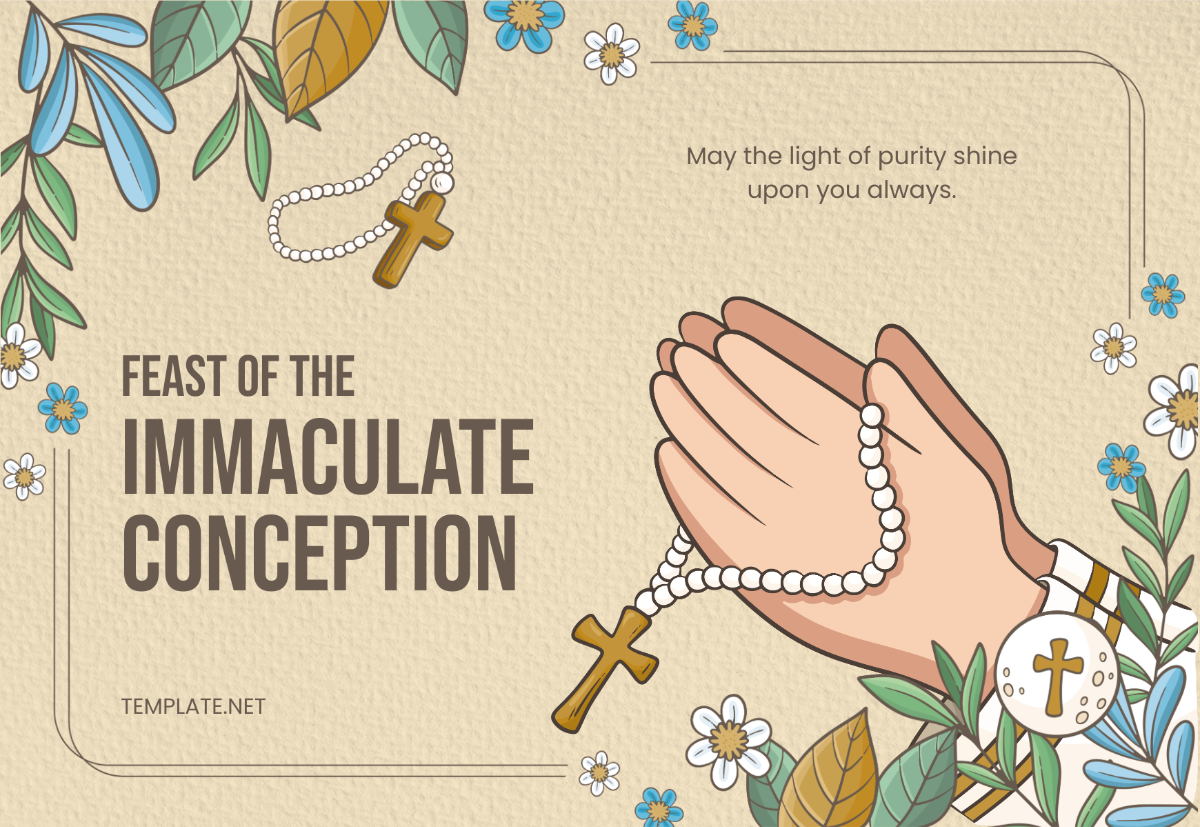 FREE Feast of the Immaculate Conception Templates & Examples - Edit