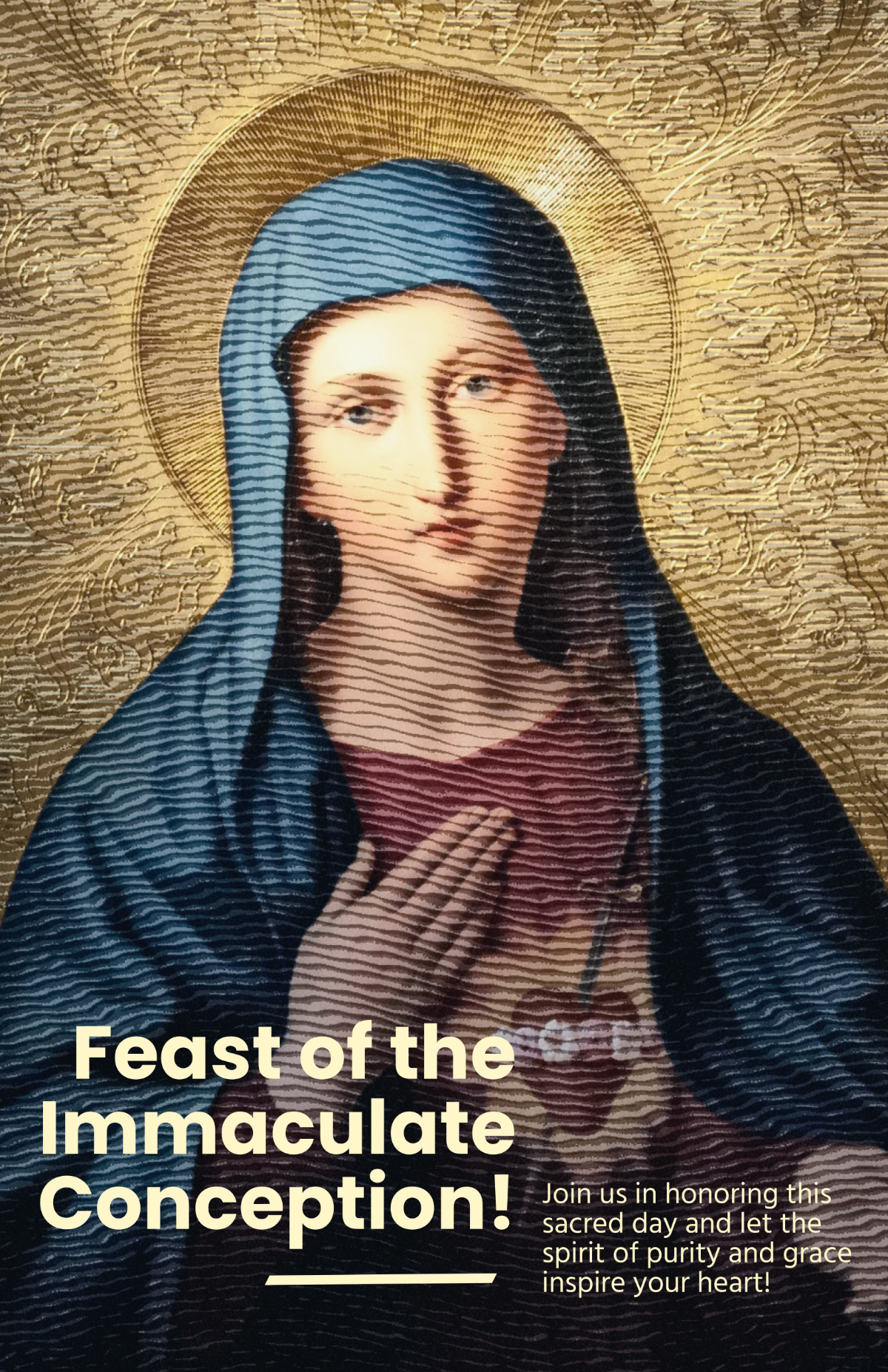 Feast of the Immaculate Conception Catholic Poster Template