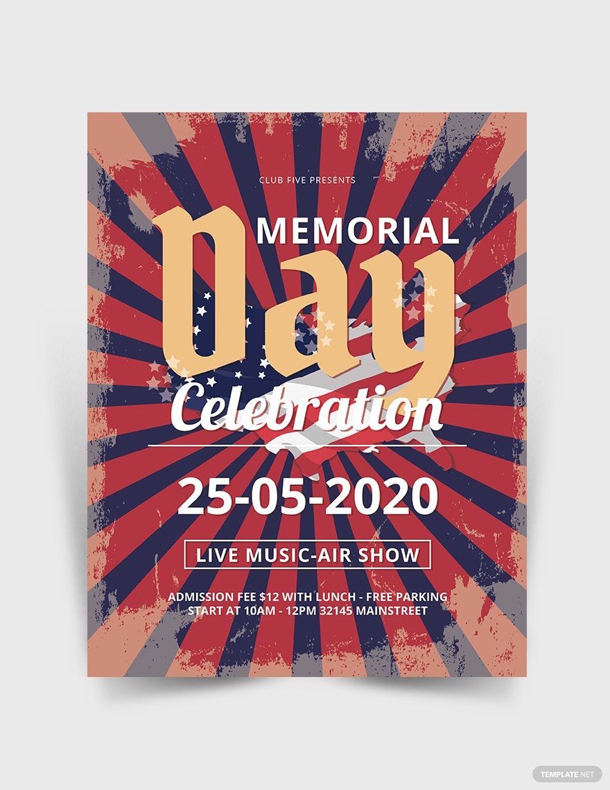 Free Memorial Day Flyer Template