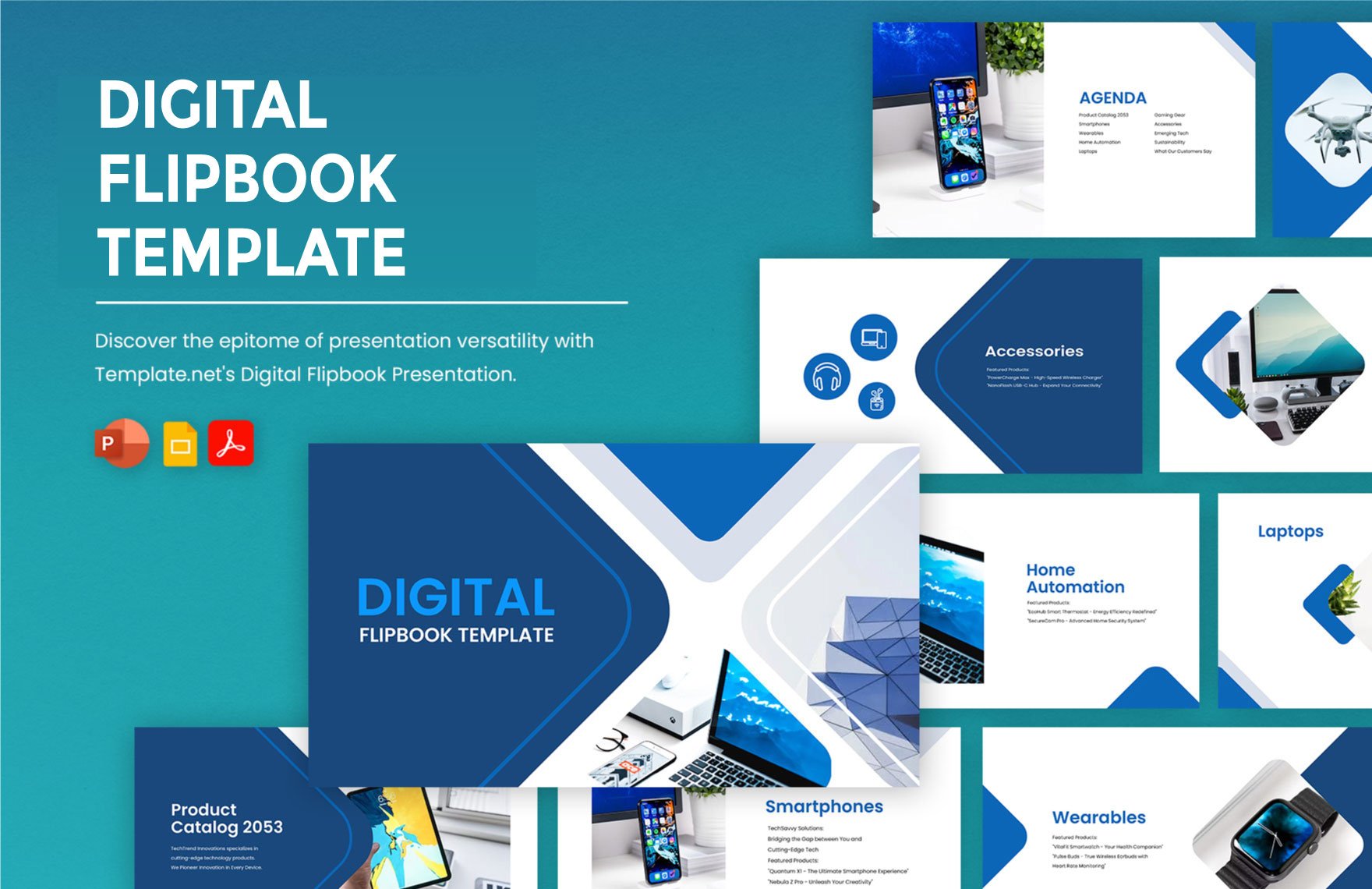 Free Digital Flipbook Template in PDF, PowerPoint, Google Slides