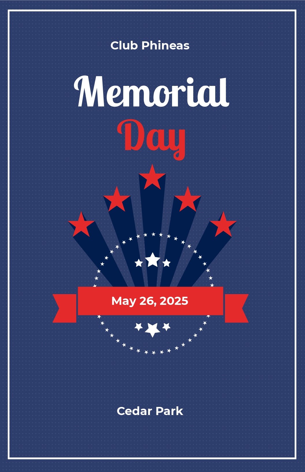 Free Printable Editable Memorial Day Holiday Poster