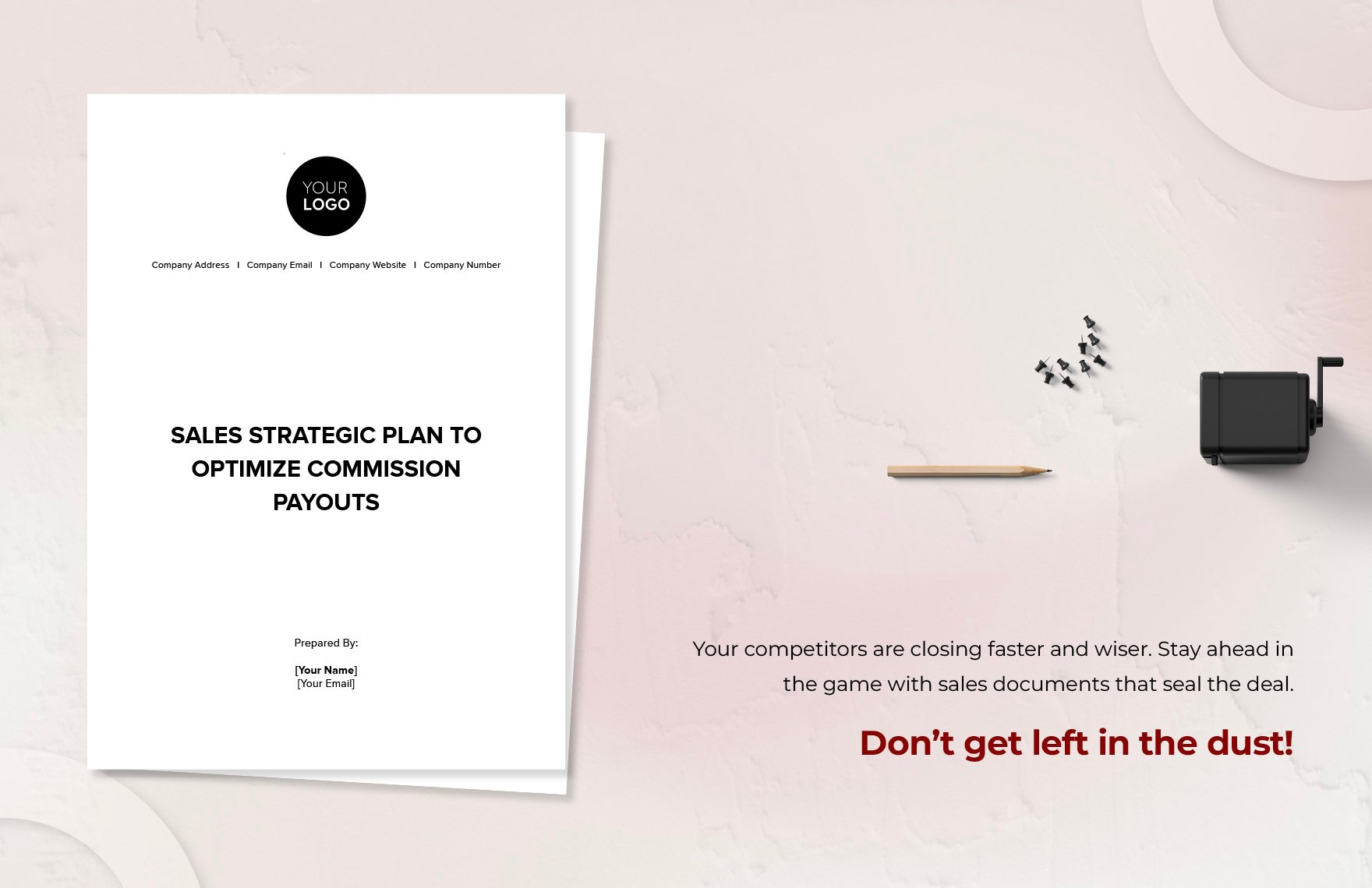 Sales Strategic Plan to Optimize Commission Payouts Template
