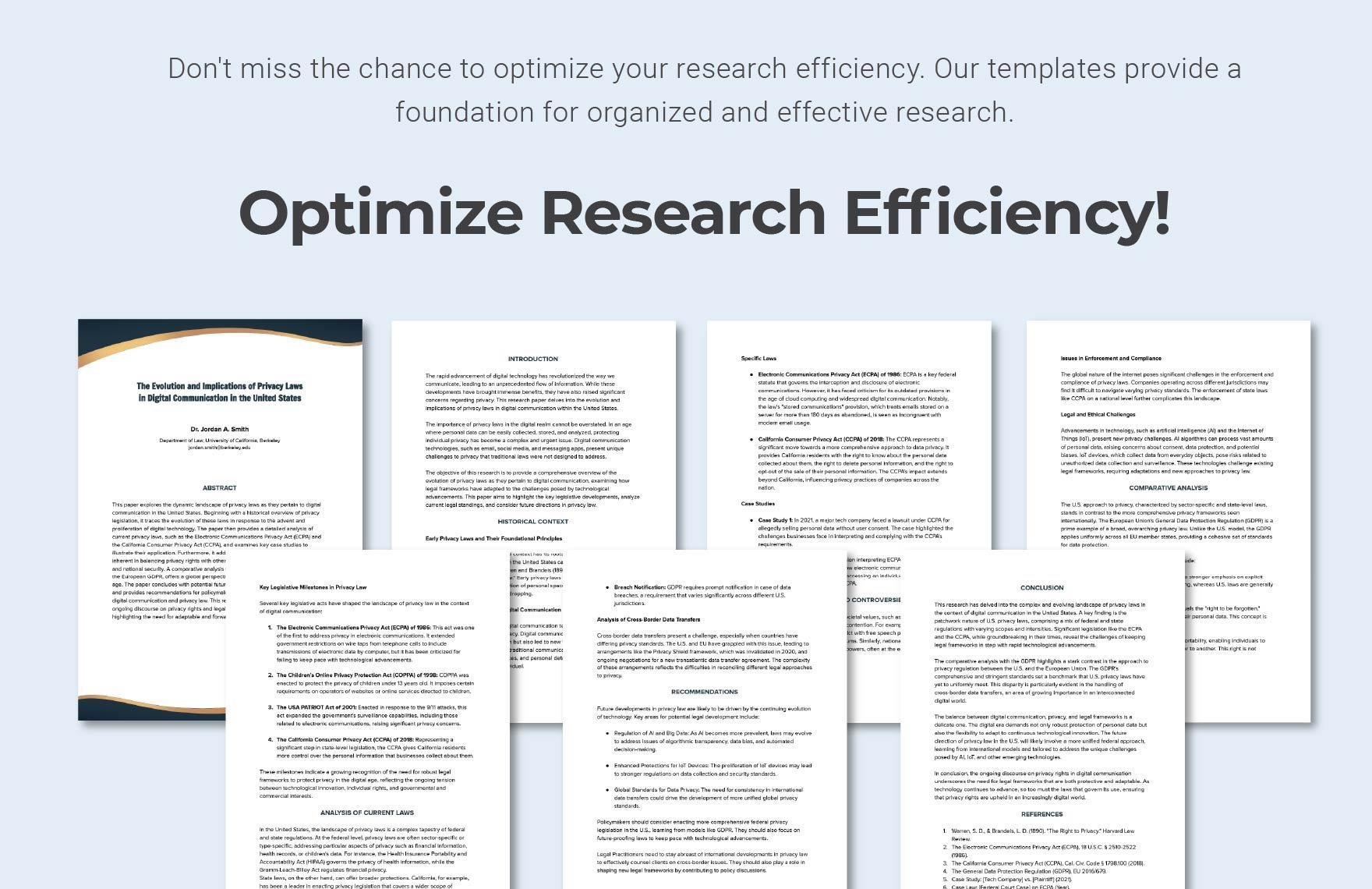 Legal Research Template