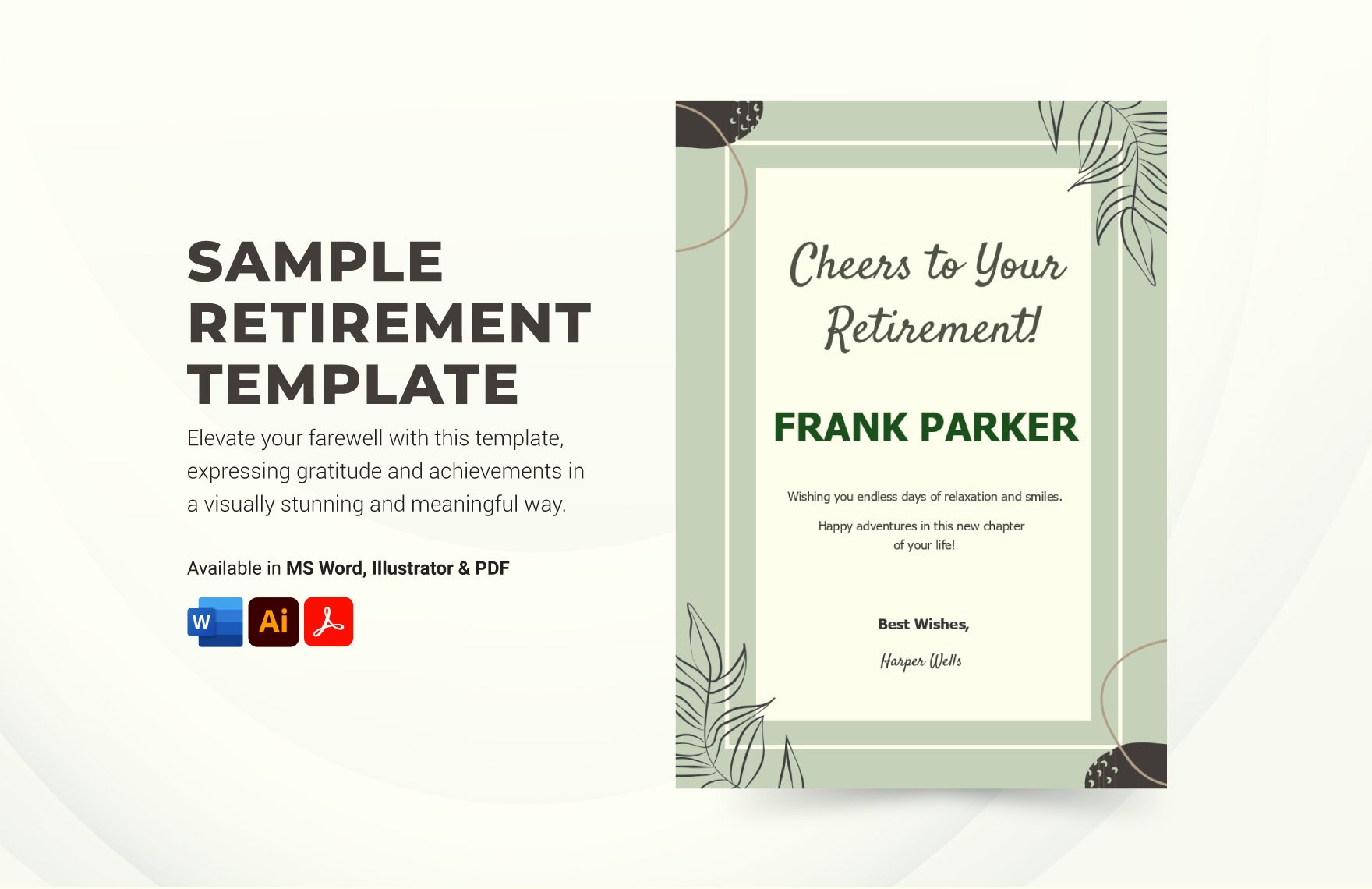 Sample Retirement Template
