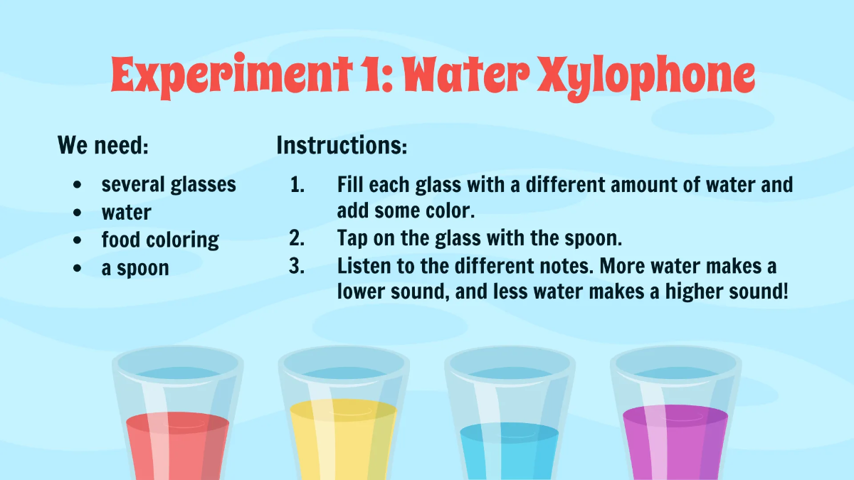 Free Simple Water Experiments Template to Edit Online