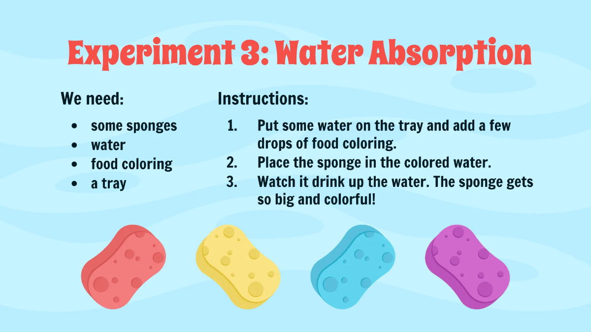 Free Simple Water Experiments Template to Edit Online