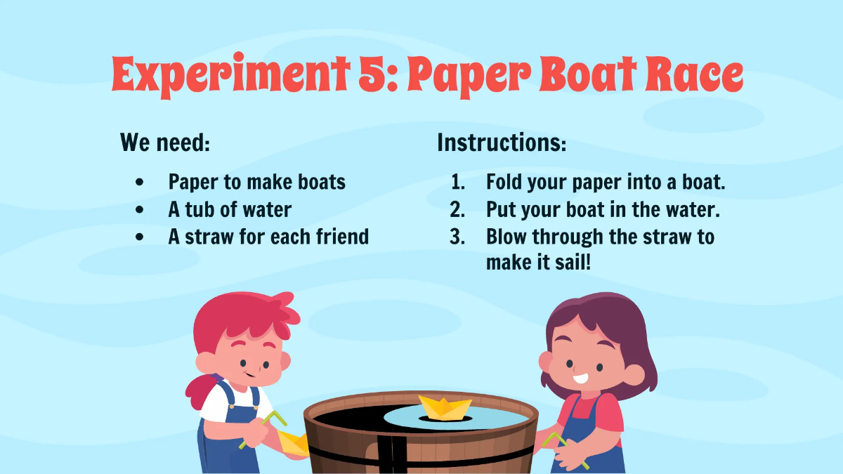 Free Simple Water Experiments Template to Edit Online