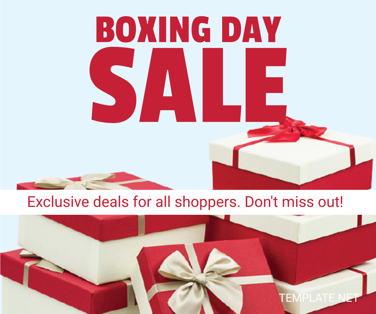 Boxing Day Sale Banner Template