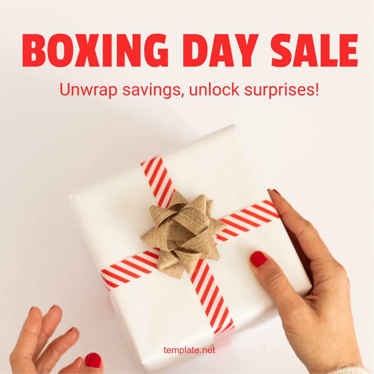 Free Boxing Day Whatsapp Post Template