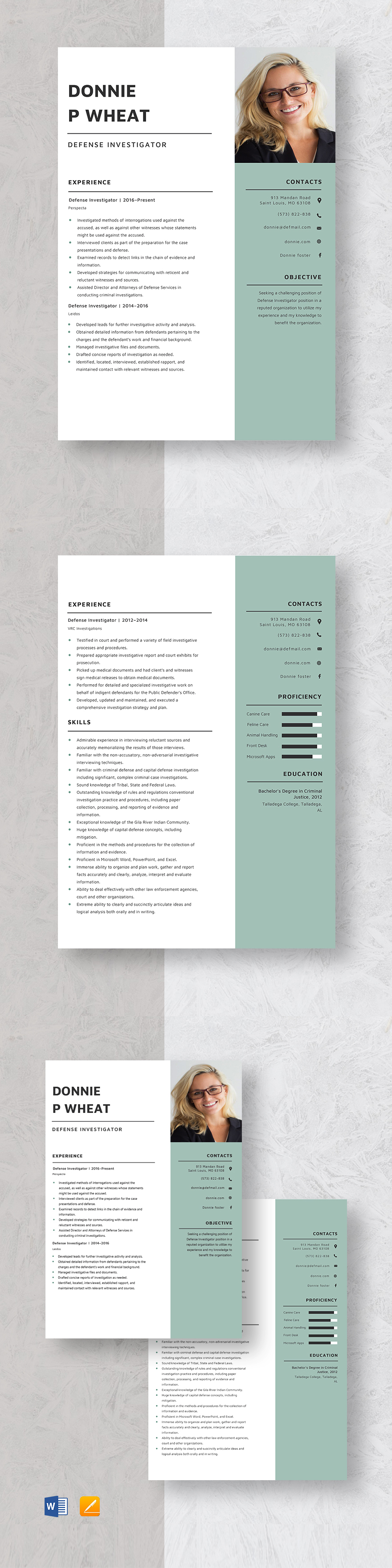 Free animal cruelty investigator resume template word apple pages