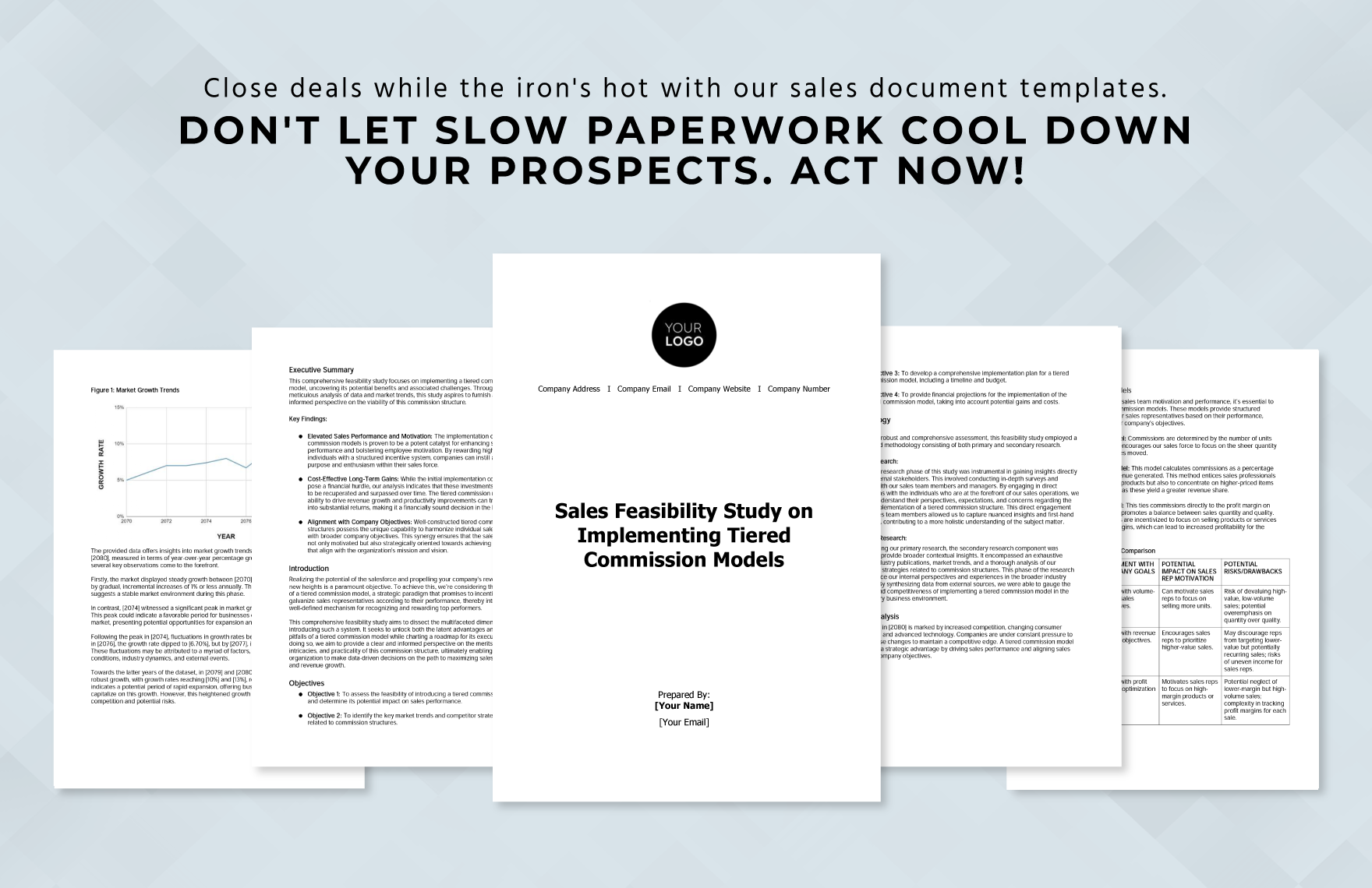 Sales Feasibility Study on Implementing Tiered Commission Models Template