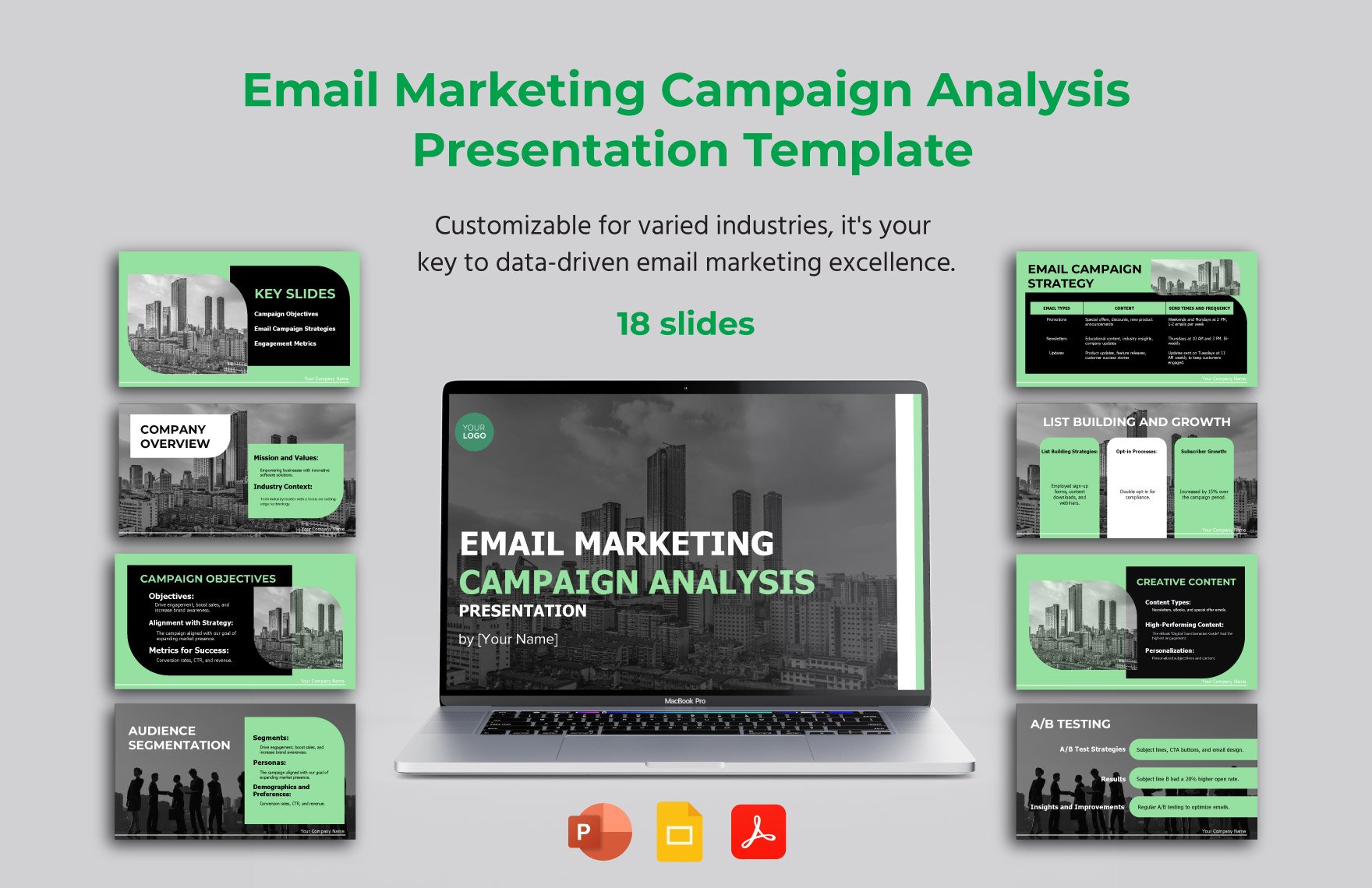 Email Marketing Campaign Analysis Presentation Template