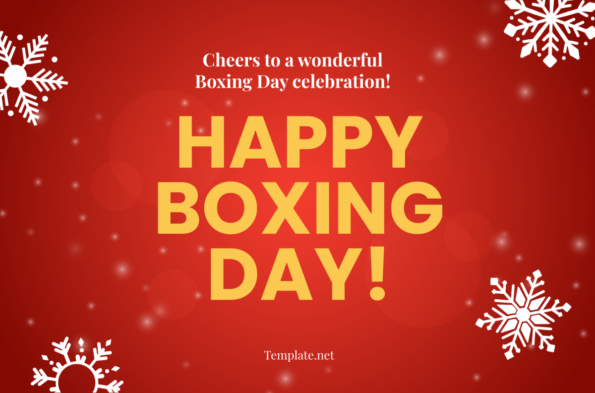 Free Boxing Day Banner Template